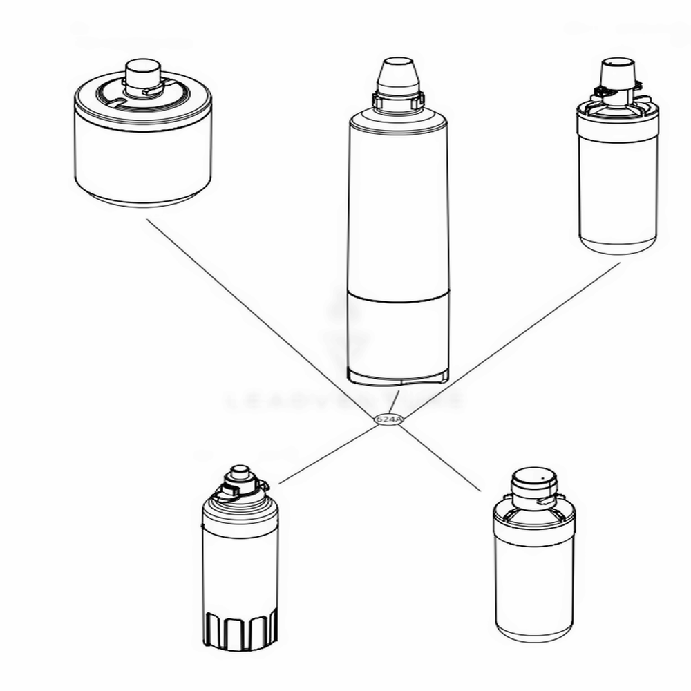 Main Diagram and Parts List for LT800P AETC LG Refrigerator