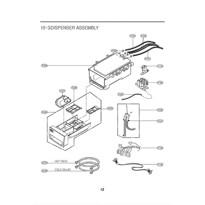 Section 2 Diagram and Parts List for WM0001HTMA ASTEEUS LG Washer