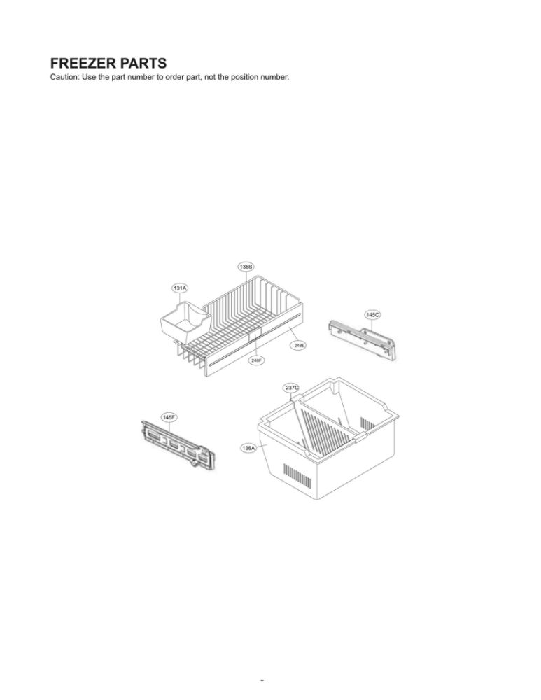 Freezer Parts Diagram and Parts List for LFX23961SW 02 LG Refrigerator
