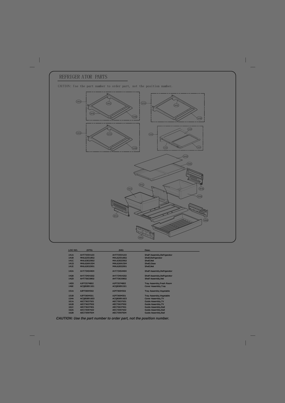 Diagram 4 Diagram and Parts List for GC-L28AGSXM ANSCSE0 LG Refrigerator