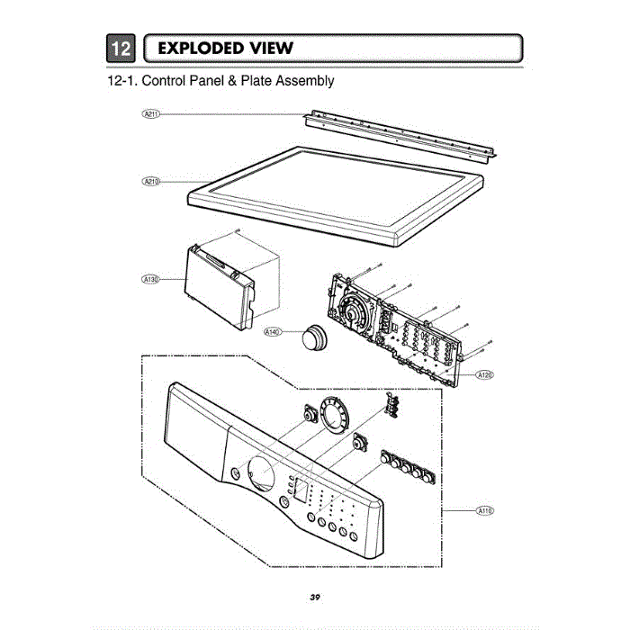 Section 4 Diagram and Parts List for DLG3744S ATTEEUS LG Dryer