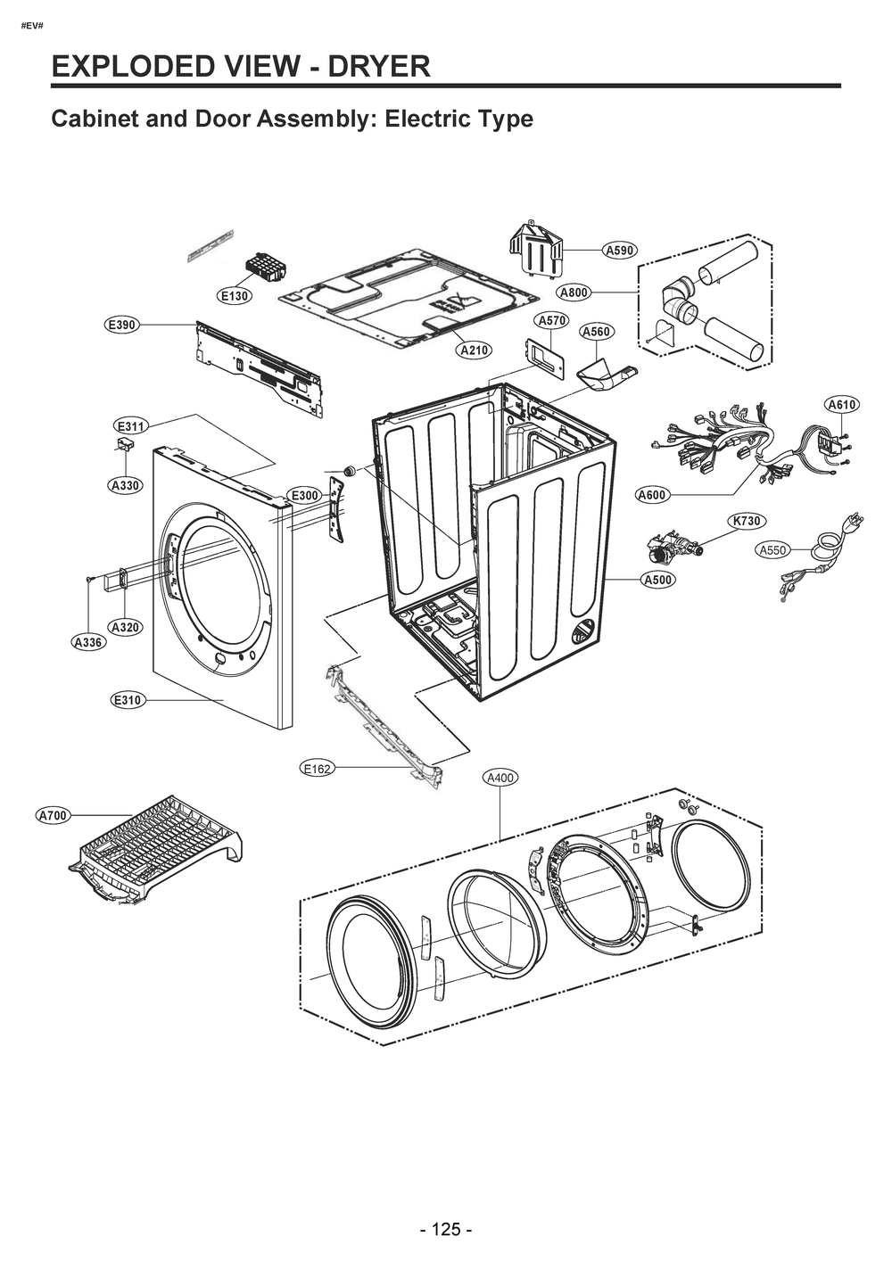Diagram 2 Diagram and Parts List for W3S3CVK2EVS ABLEECI LG Washer