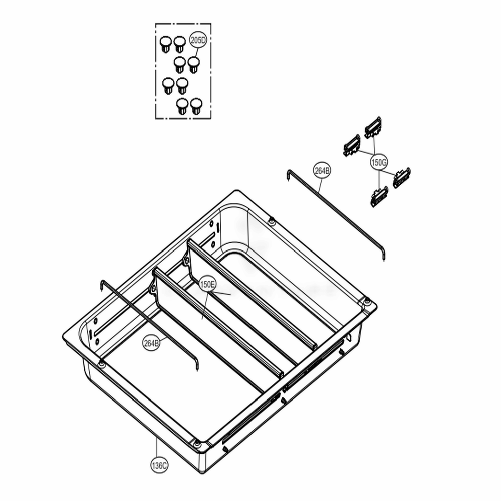 Custom Chill Parts Diagram and Parts List for LMXS30776D ASBCNA2 LG Refrigerator