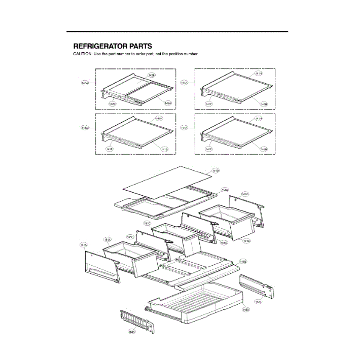 Refrigerator Diagram and Parts List for LSFD2491ST 00 LG Refrigerator