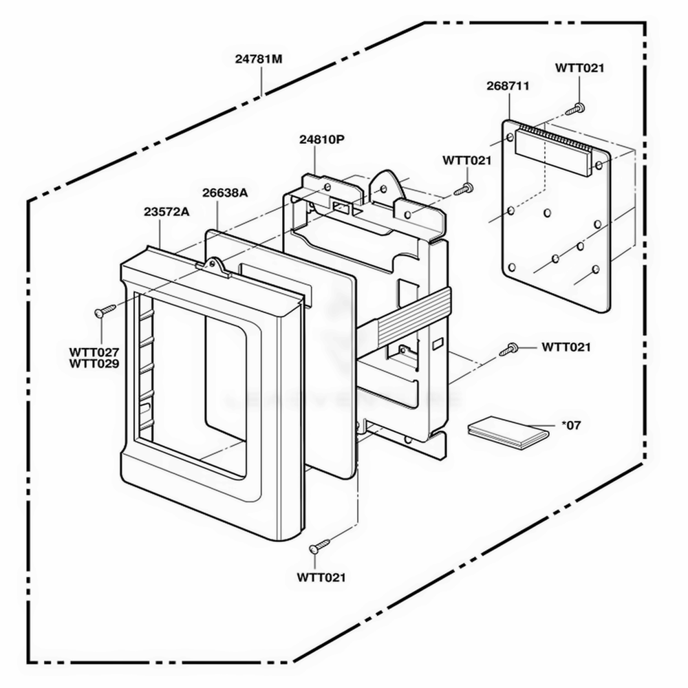 Control Parts Diagram and Parts List for ACO1180AW AWHEAMA LG Range