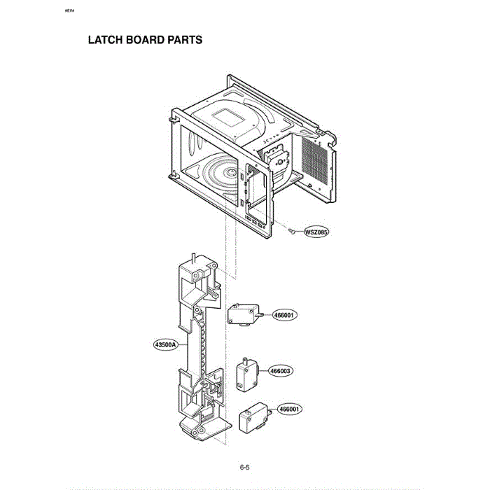 Section 4 Diagram and Parts List for LRM1250B CB1ELGA LG Microwave Oven Combo