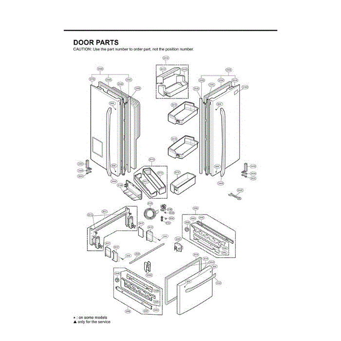 Section 5 Diagram and Parts List for LFX21971ST AST2GSC LG Refrigerator