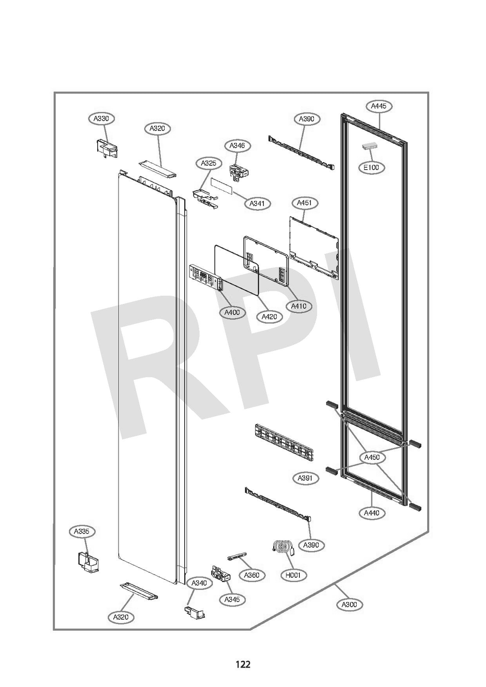 Diagram 4 Diagram and Parts List for S3CW  LG Steamer