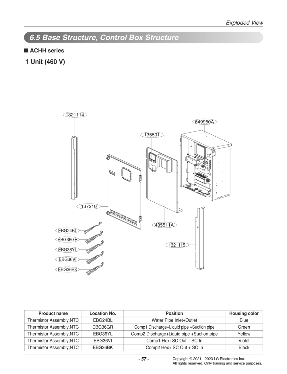 Diagram 6 Diagram and Parts List for ACHH017HBAB ABEAAAU LG Air Conditioner
