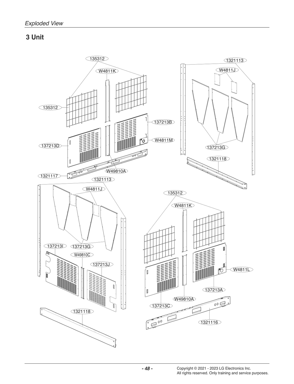 Diagram 3 Diagram and Parts List for ACHH050VBAB ABEAAAU LG Air Conditioner