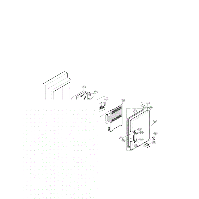 Ice Bank Diagram and Parts List for LFX25960ST 00 LG Refrigerator