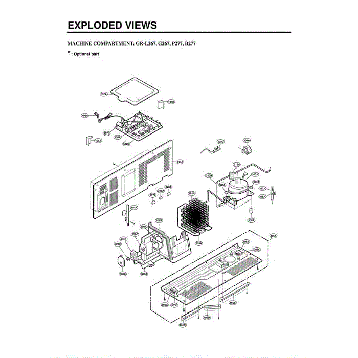 Section 6 Diagram and Parts List for LRSC26960TT ATICLGA LG Refrigerator