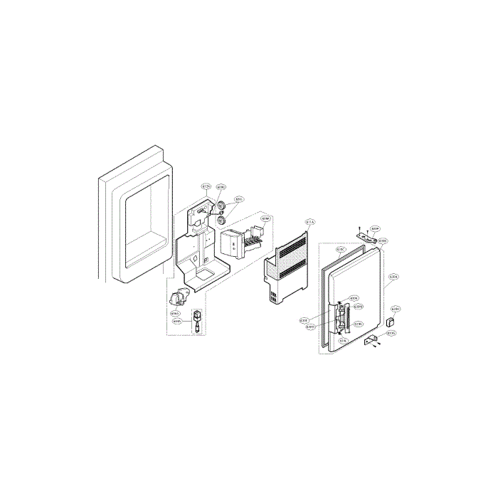 Ice Bank Part Diagram and Parts List for LFX21975ST 00 LG Refrigerator