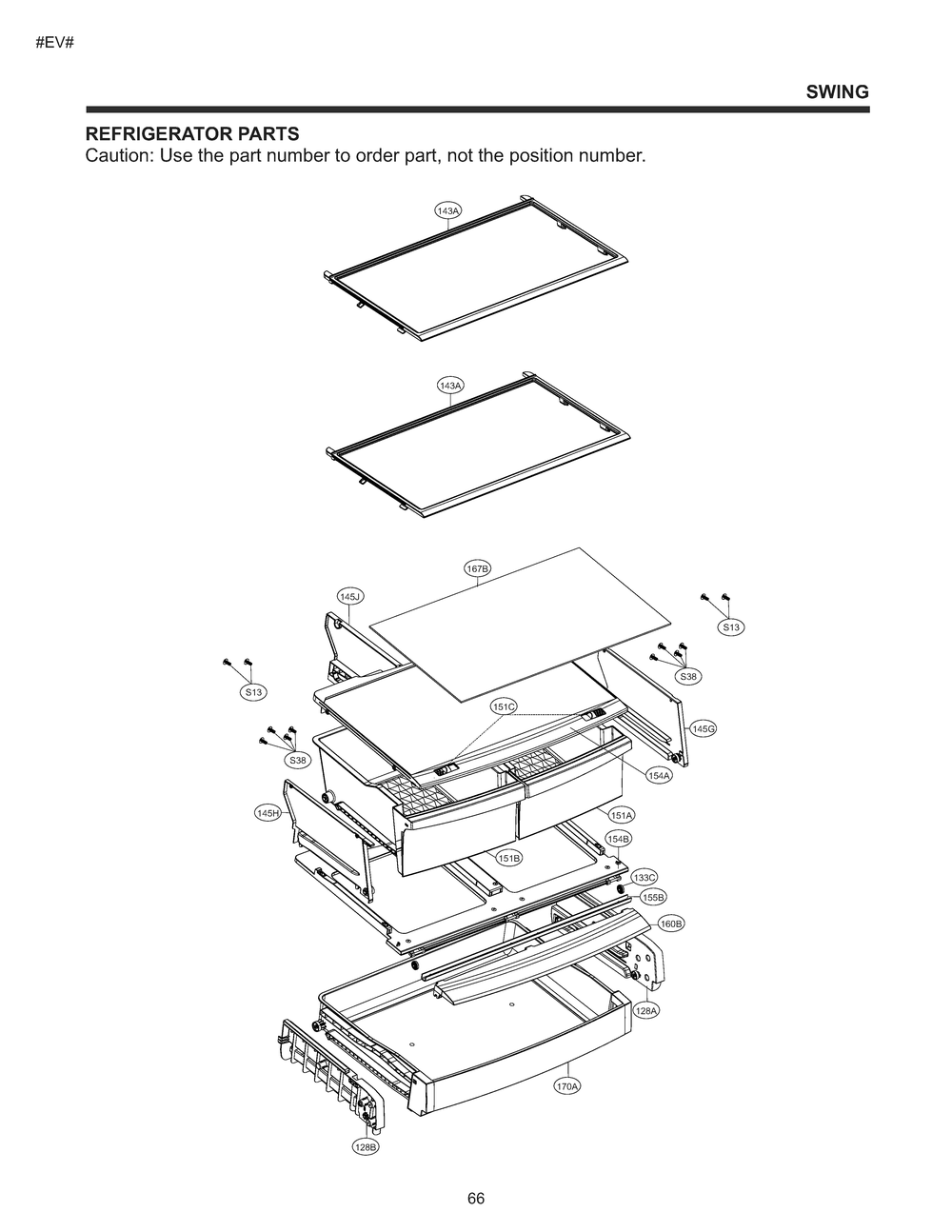 Refrigerator Parts Diagram and Parts List for GM-B249QQFL ASWCNA2 LG Refrigerator