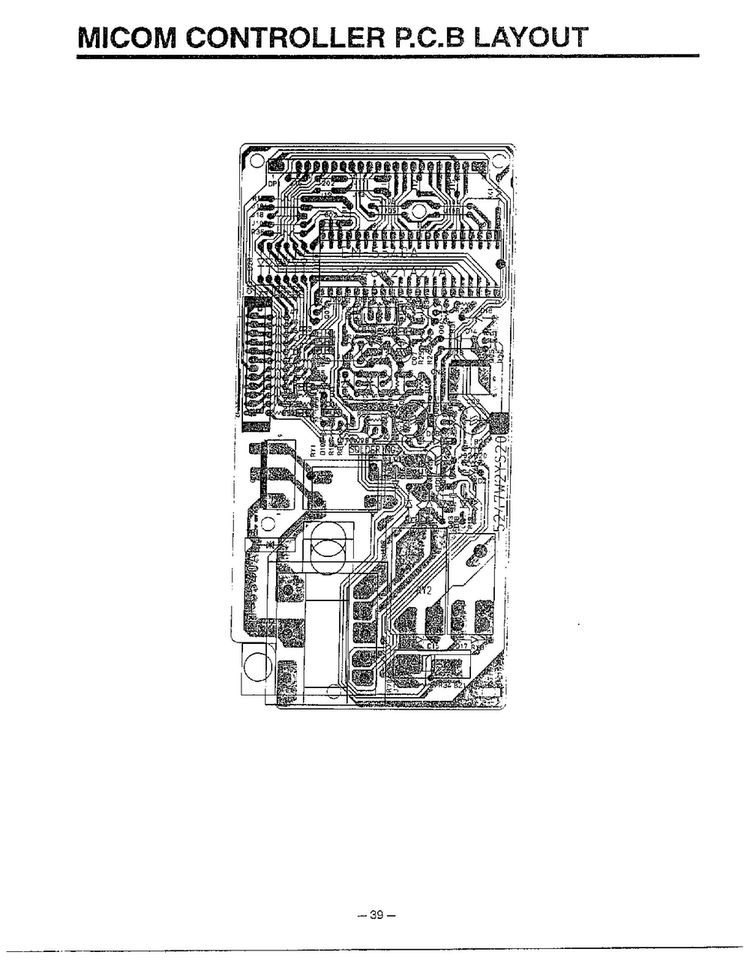 Micom Controller Diagram and Parts List for MA-844M  LG Microwave
