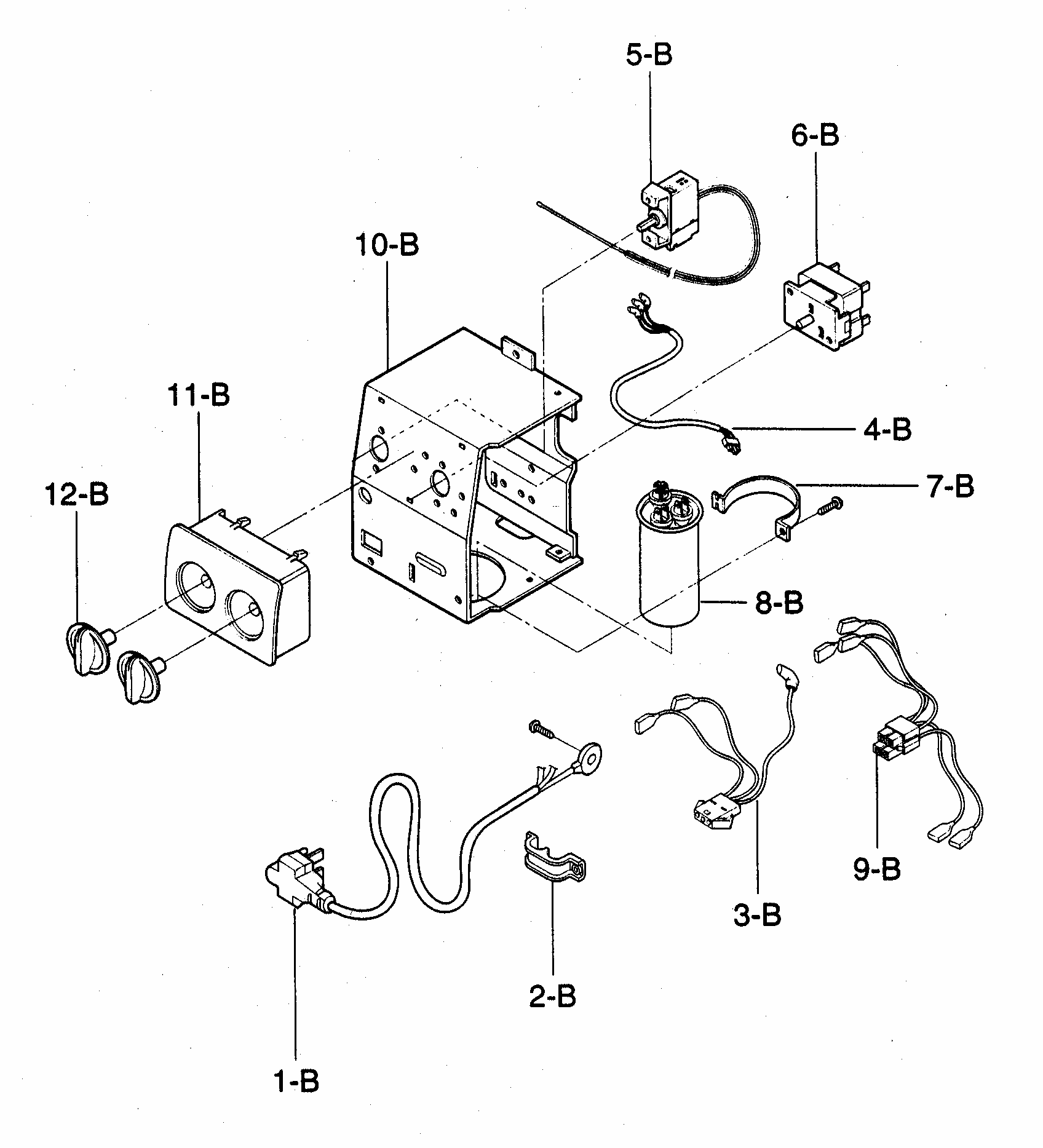 Control Box Diagram and Parts List for 58072144200  Kenmore Air Conditioner
