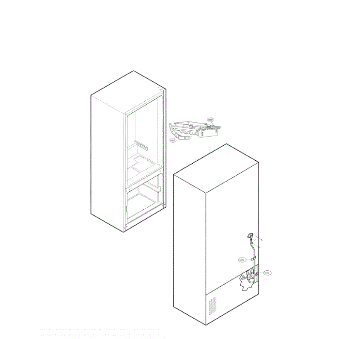 Water And Ice Maker Diagram and Parts List for LFC28768ST 00 LG Refrigerator