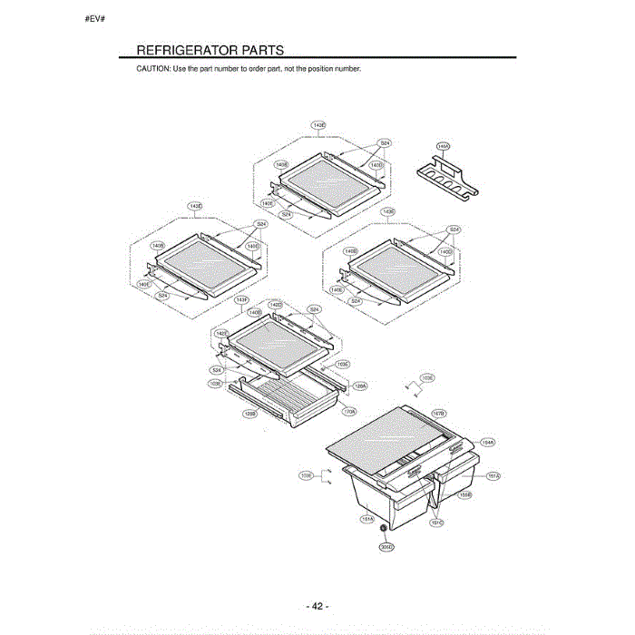 Section 3 Diagram and Parts List for LFC23760SW ASWCLGA LG Refrigerator