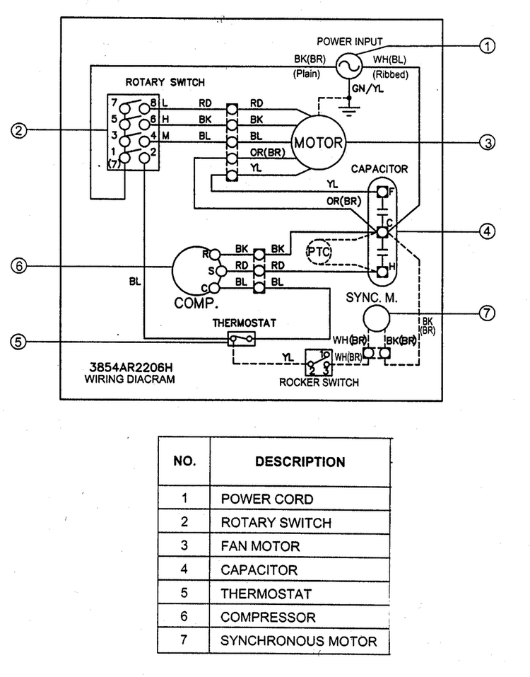 Wiring Diagram Diagram and Parts List for R2103  LG Air Conditioner