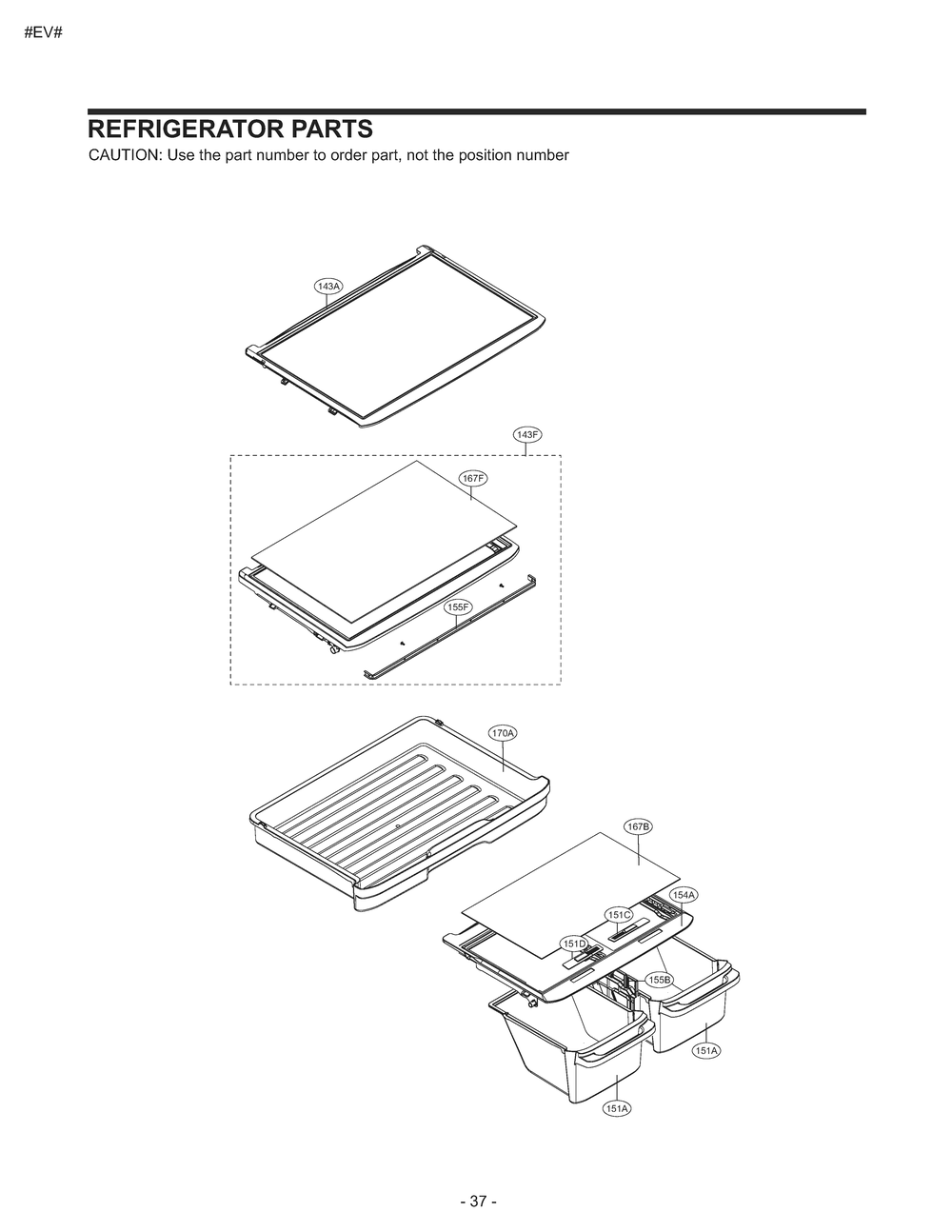Refrigerator Parts Diagram and Parts List for GM-U652GQGP ASWCSE4 LG Refrigerator