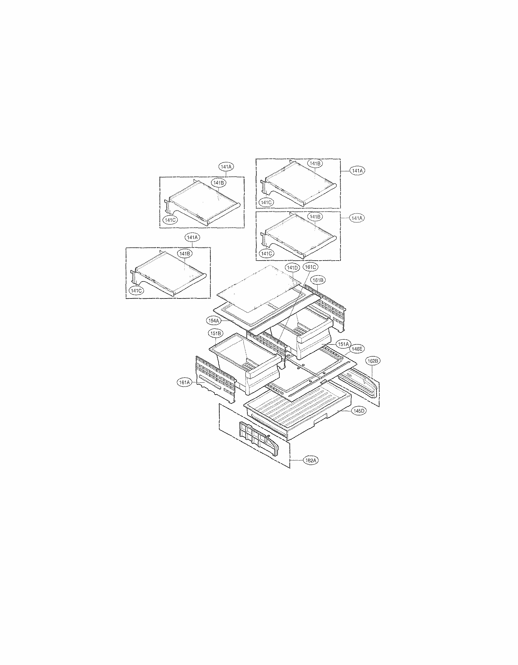 Refrigerator Parts Diagram and Parts List for 79572034111  Kenmore Refrigerator