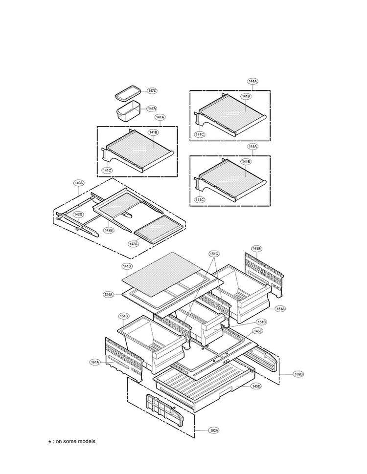 Refrigerator Parts Diagram and Parts List for LFX25971SW 03 LG Refrigerator