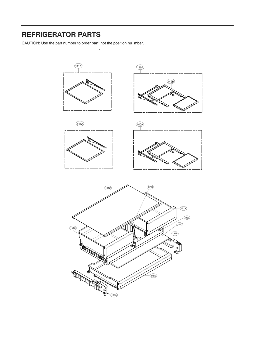 Refrigerator Parts Diagram and Parts List for GC-B288NQUM AWBCSE0 LG Refrigerator