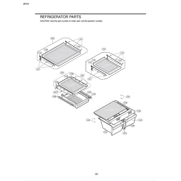 Section 2 Diagram and Parts List for LRBN20512SW ASWCLGA LG Refrigerator