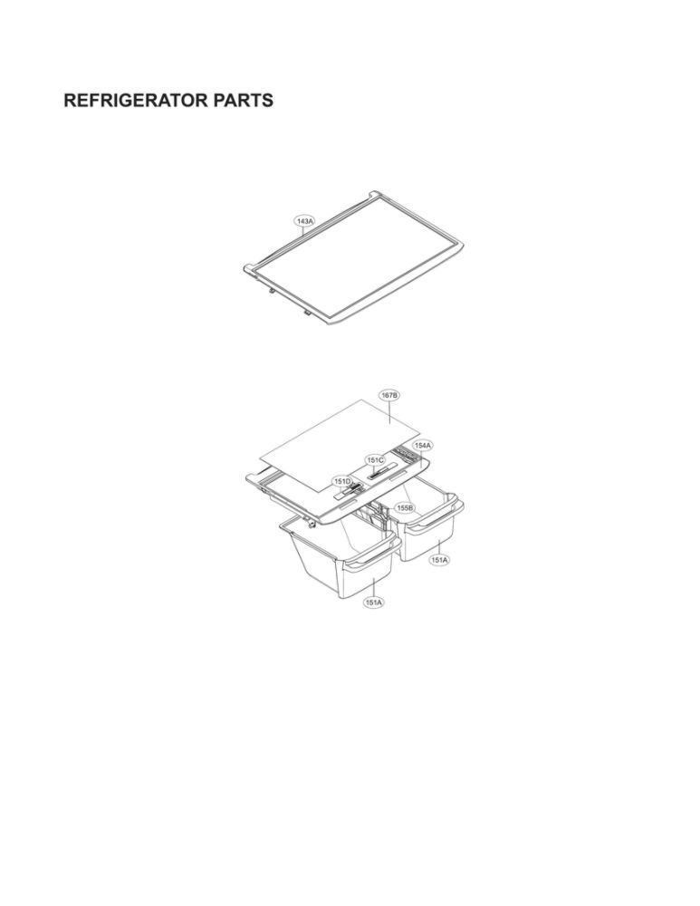 Refrigerator Parts Diagram and Parts List for LTCS20020B 00 LG Refrigerator