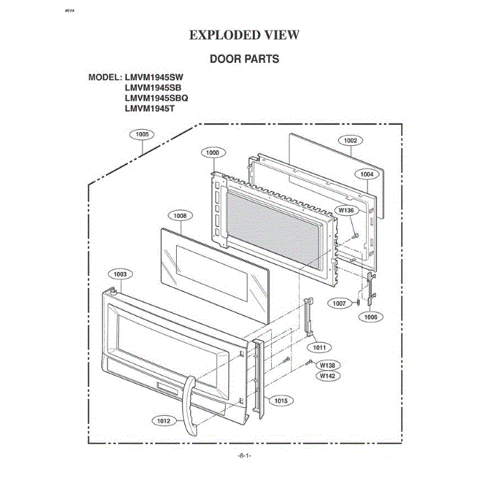 Section 3 Diagram and Parts List for LMVM1945T ATGELGA LG Microwave Oven Combo