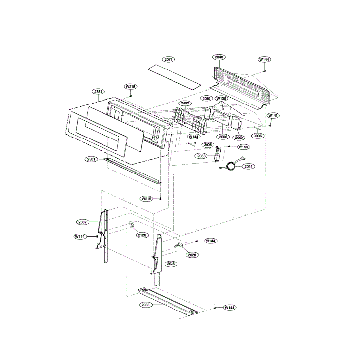 Controller Diagram and Parts List for LRG3095ST 00 LG Range