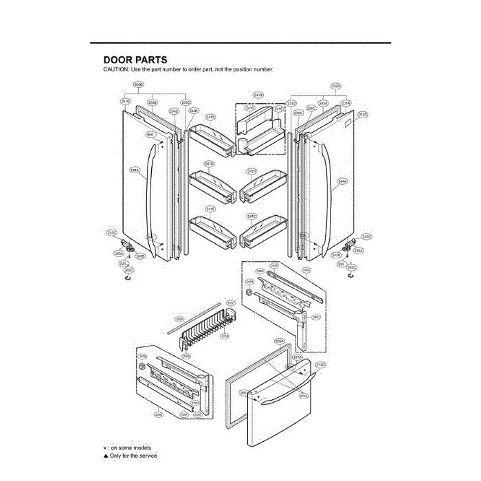 Section 3 Diagram and Parts List for LFC25770TT ATICLGA LG Refrigerator
