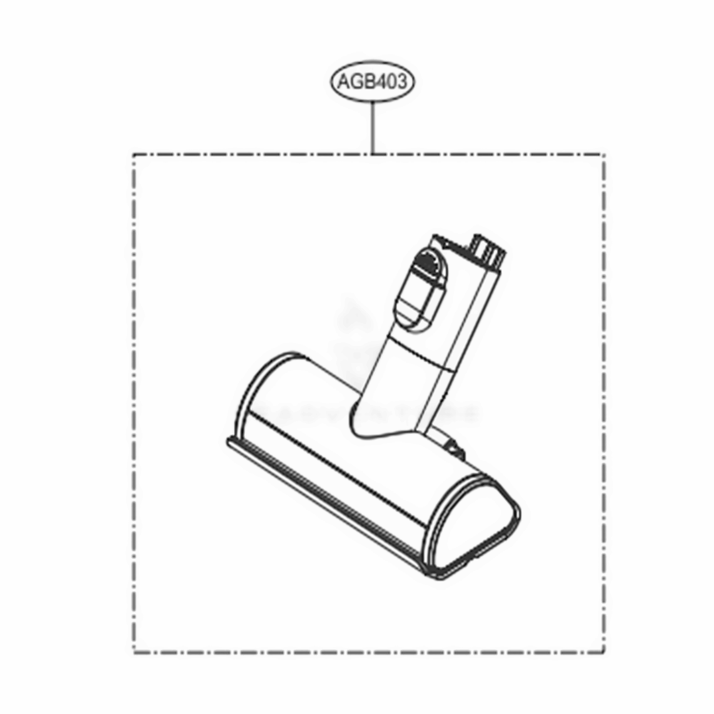 Power Punch Nozzle Diagram and Parts List for A908VMR AVWELGA LG Upright Vacuum