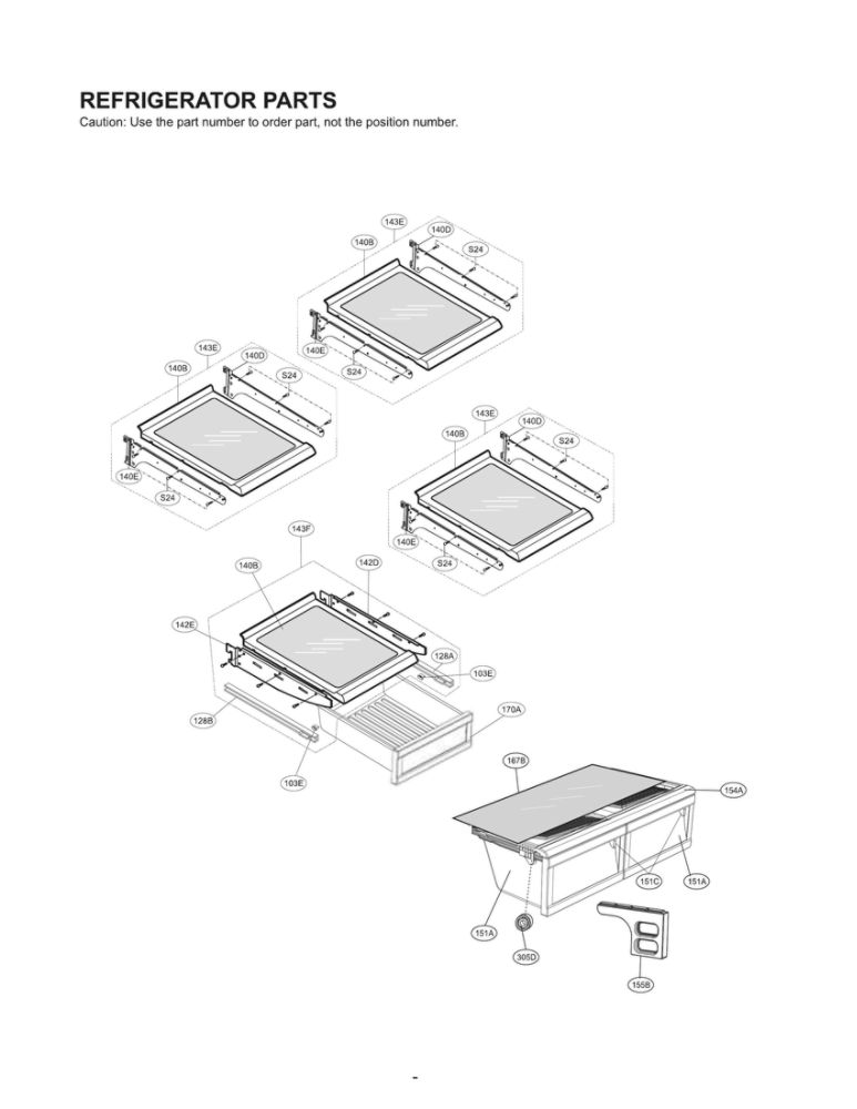 Refrigerator Parts Diagram and Parts List for LFX23961SW 02 LG Refrigerator