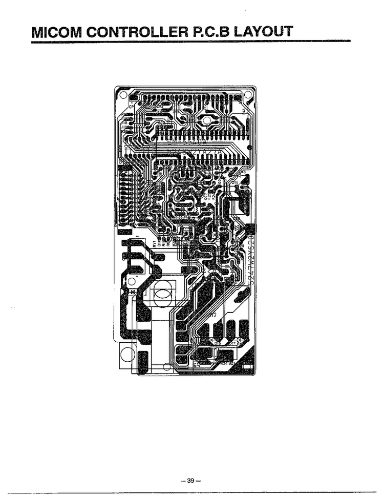 Controller P.c.b. Layout Diagram and Parts List for MA-880MW  LG Microwave