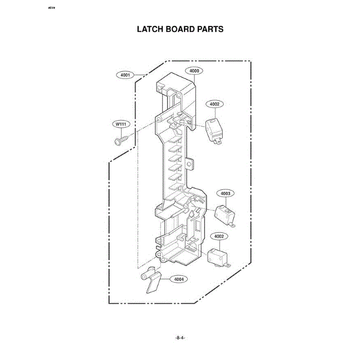 Section 4 Diagram and Parts List for LMV1976ST ASBELGA LG Microwave Oven Combo