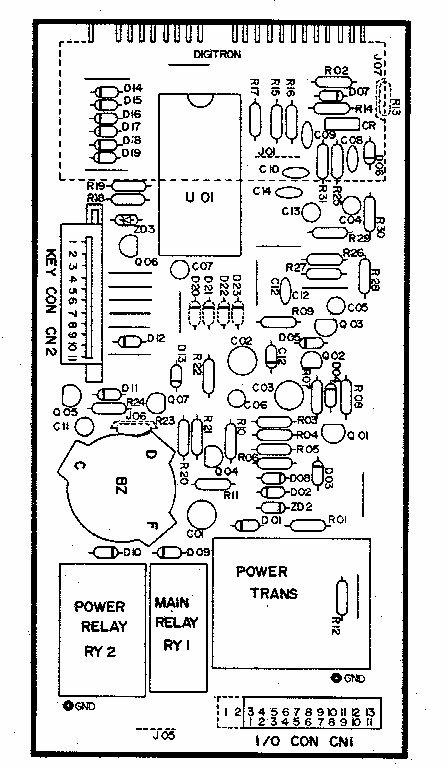 Power And Control Circuit Board (part No. 2q10232a) Diagram and Parts List for 7218863480  Kenmore Microwave