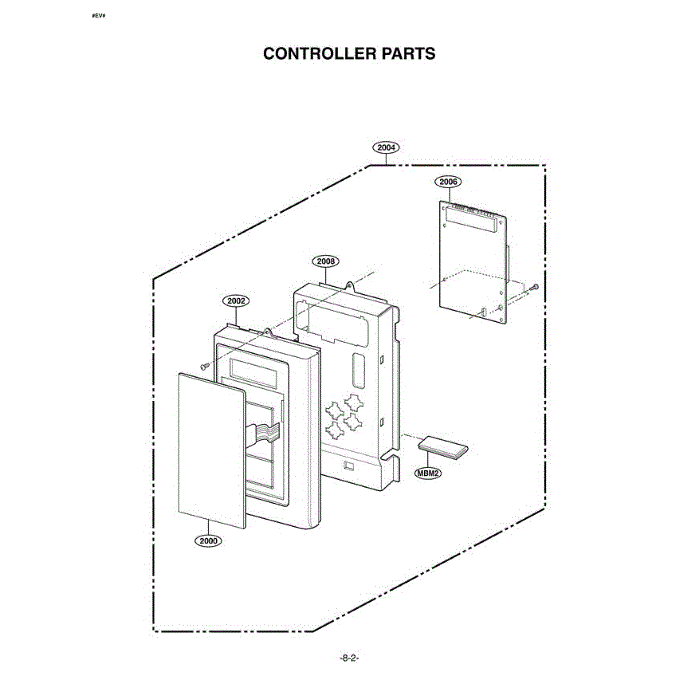 Section 6 Diagram and Parts List for MV-1525B BKEGSE LG Microwave Oven Combo