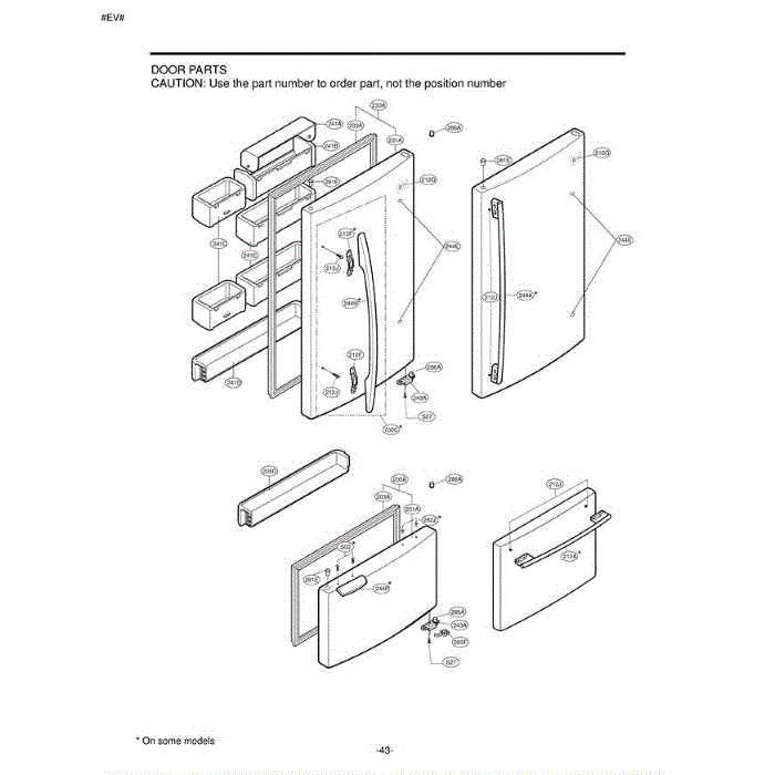 Section 1 Diagram and Parts List for LBN22515SB AWBCLGG LG Refrigerator
