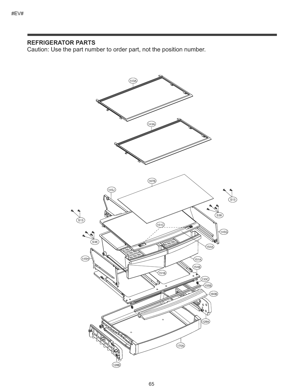 Refrigerator Parts Diagram and Parts List for GM-B229QQFM ASWCSE0 LG Refrigerator