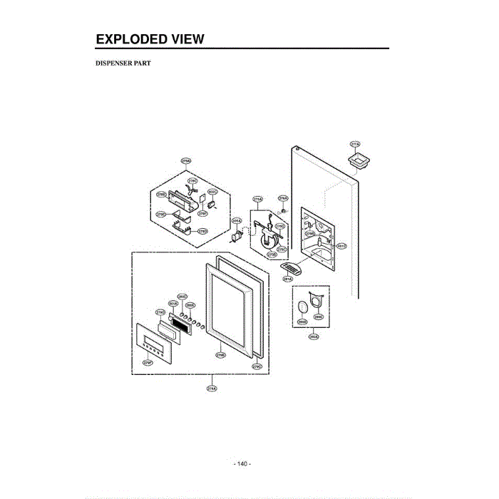Section 3 Diagram and Parts List for LRSPC2661T ATICLGA LG Refrigerator