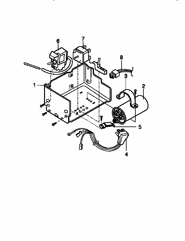 Control Box Assembly Diagram and Parts List for 58078183890  Kenmore Air Conditioner