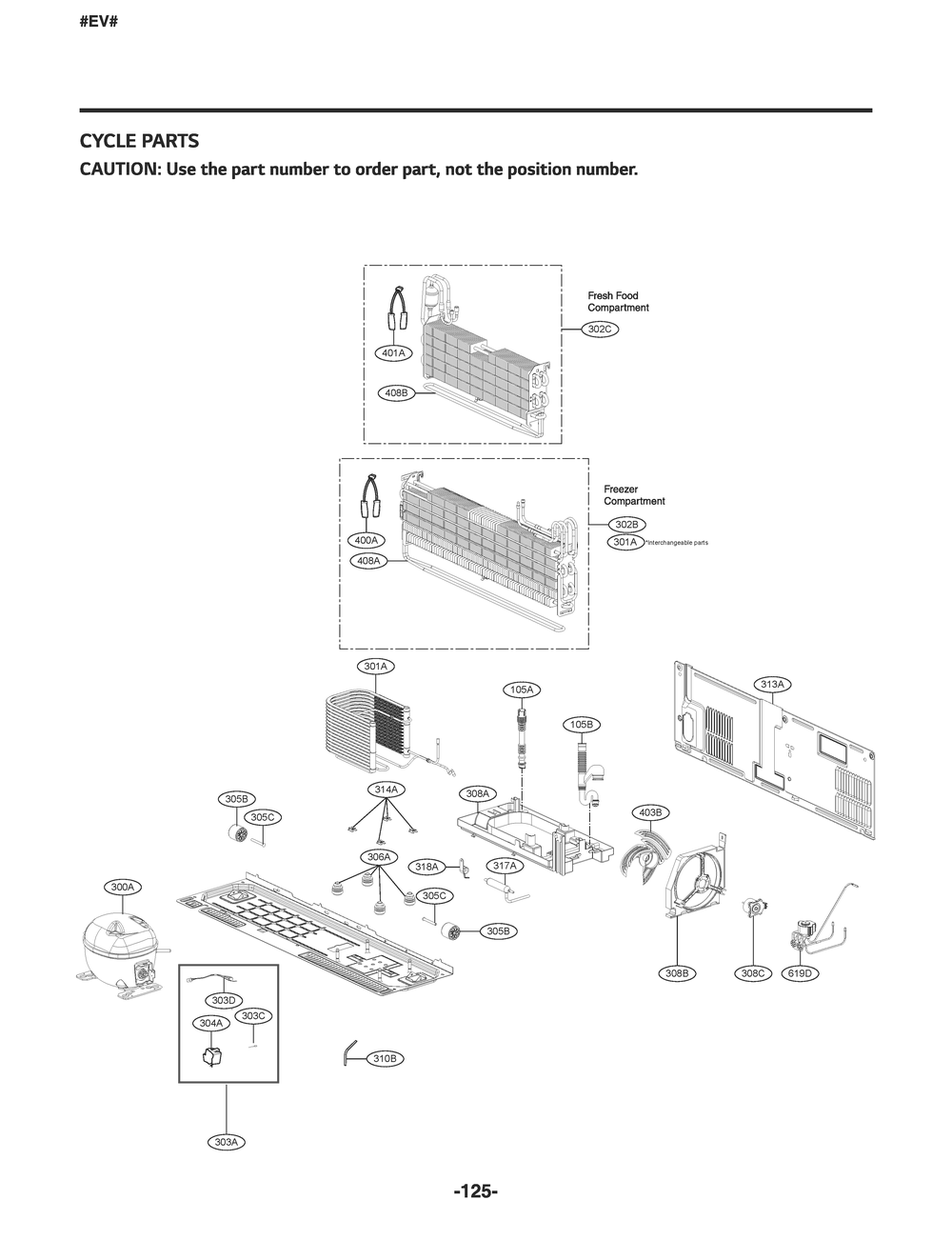 Cycle Parts Diagram and Parts List for GR-X248MKYM ASBCNA2 LG Refrigerator