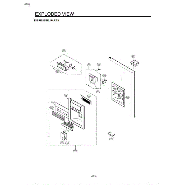 Section 4 Diagram and Parts List for LSC26905SB AWBCLGA LG Refrigerator
