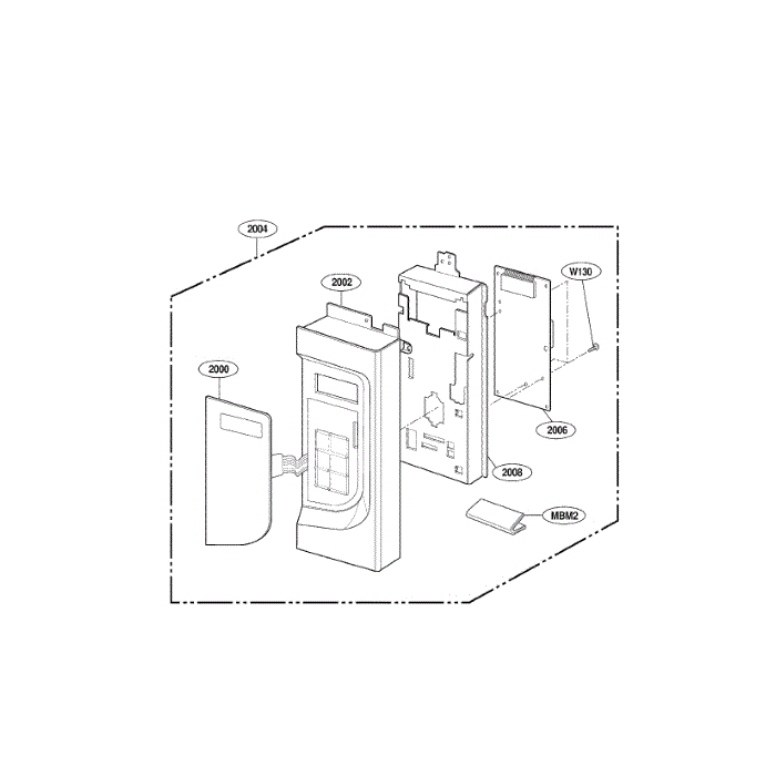 Controller Diagram and Parts List for LMVH1750SB 00 LG Microwave