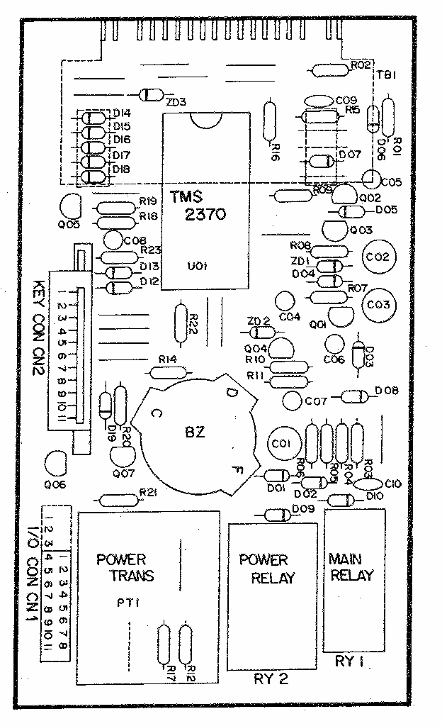 Power And Control Circuit Board (part No. 2q10236b) Diagram and Parts List for 7218911580  Kenmore Microwave