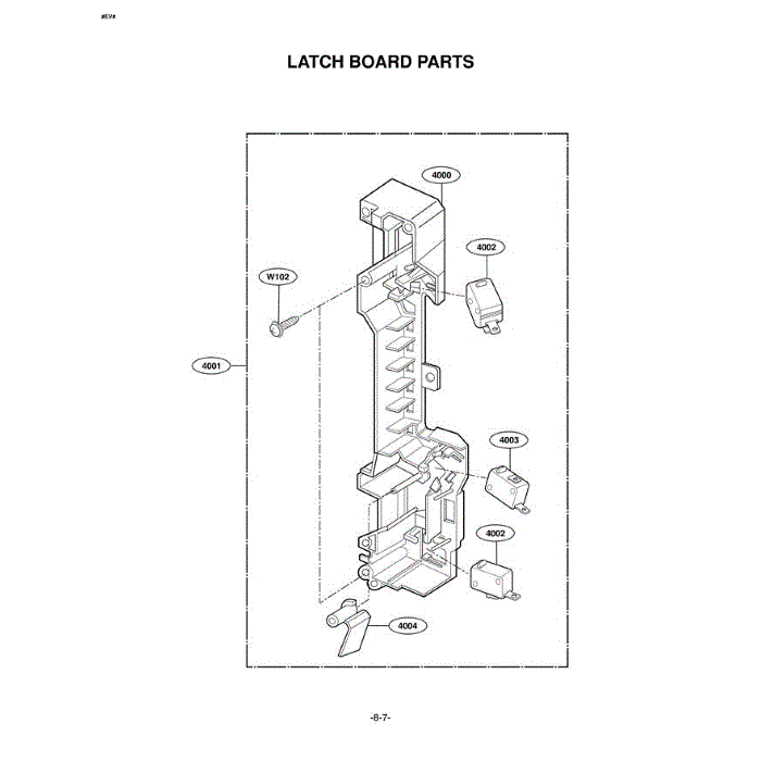 Section 4 Diagram and Parts List for LMV1630ST CSBELGA LG Microwave Oven Combo