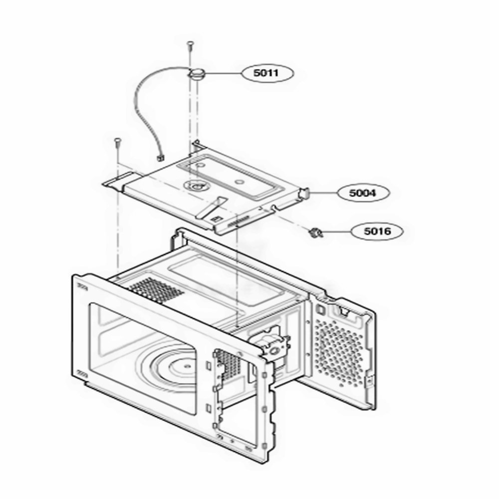 Sensor Parts Diagram and Parts List for 67909 AB1ESEA LG Range