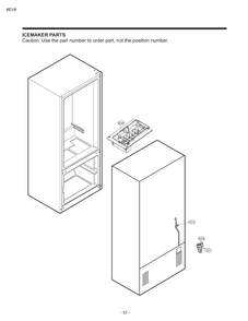 Ice Maker Parts Diagram and Parts List for GM-B268NQNP ASWCSE0 LG Refrigerator