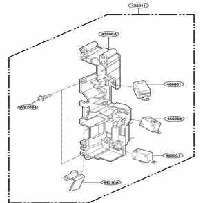 Latch Board Parts Diagram and Parts List for MH7130XEB3 B3EWRP LG Range